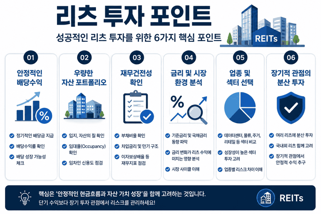 리츠 투자 포인트