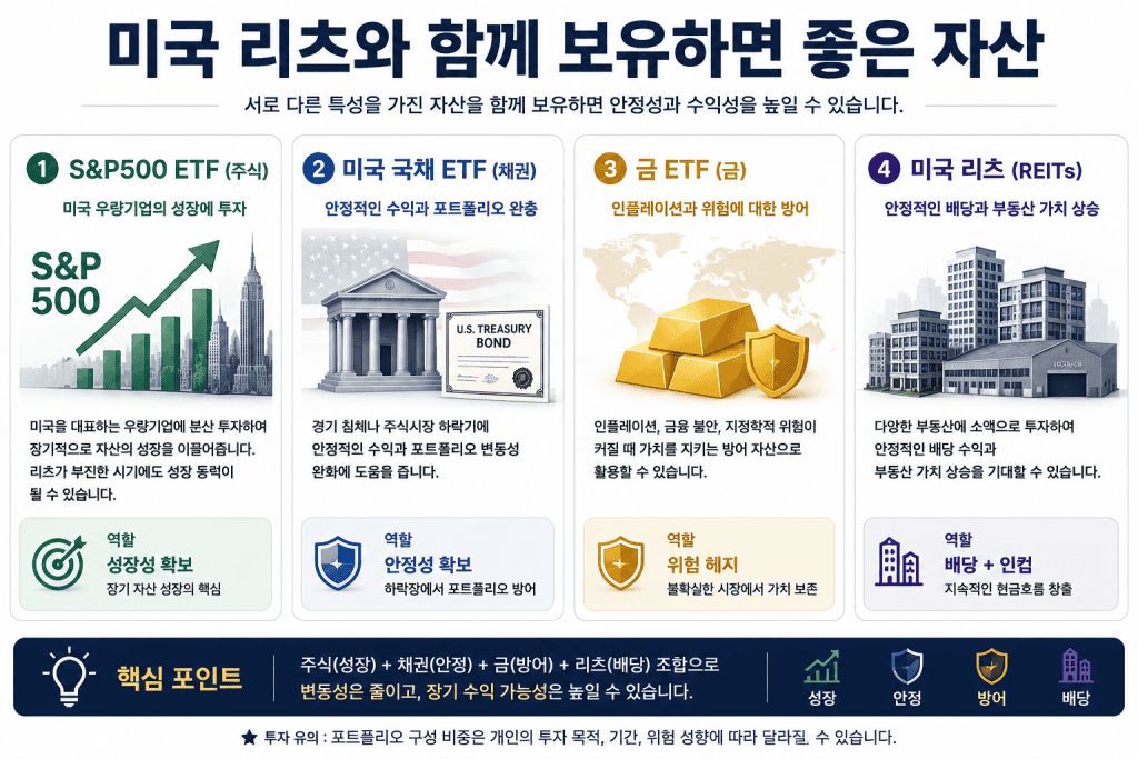 미국 리츠와 함께 보유하면 좋은 자산
