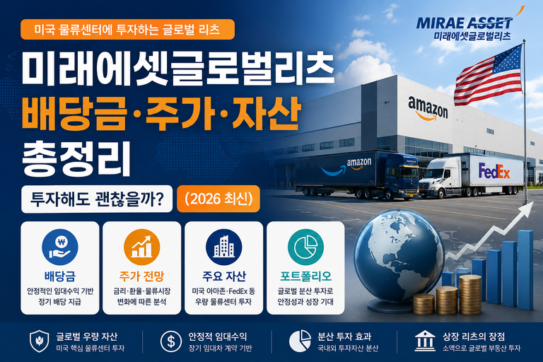 미래에셋글로벌리츠 배당금·주가·자산 총정리｜투자해도 괜찮을까? (2026 최신)