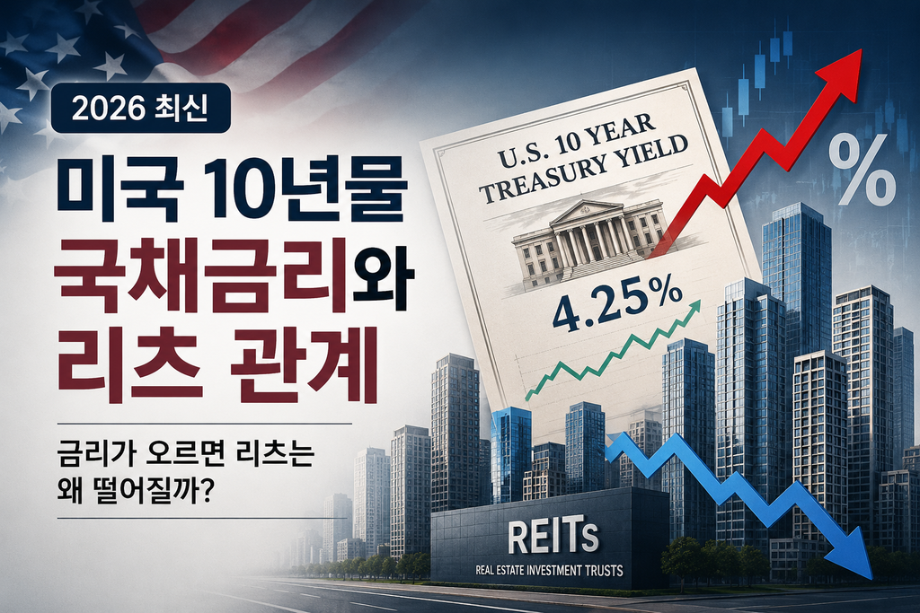 미국 10년물 국채금리와 리츠 관계, 금리 상승 시 리츠 가격이 하락하는 이유